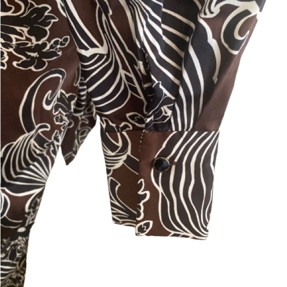 Zara Brown and White Maxi Dress - Picture 10 of 16